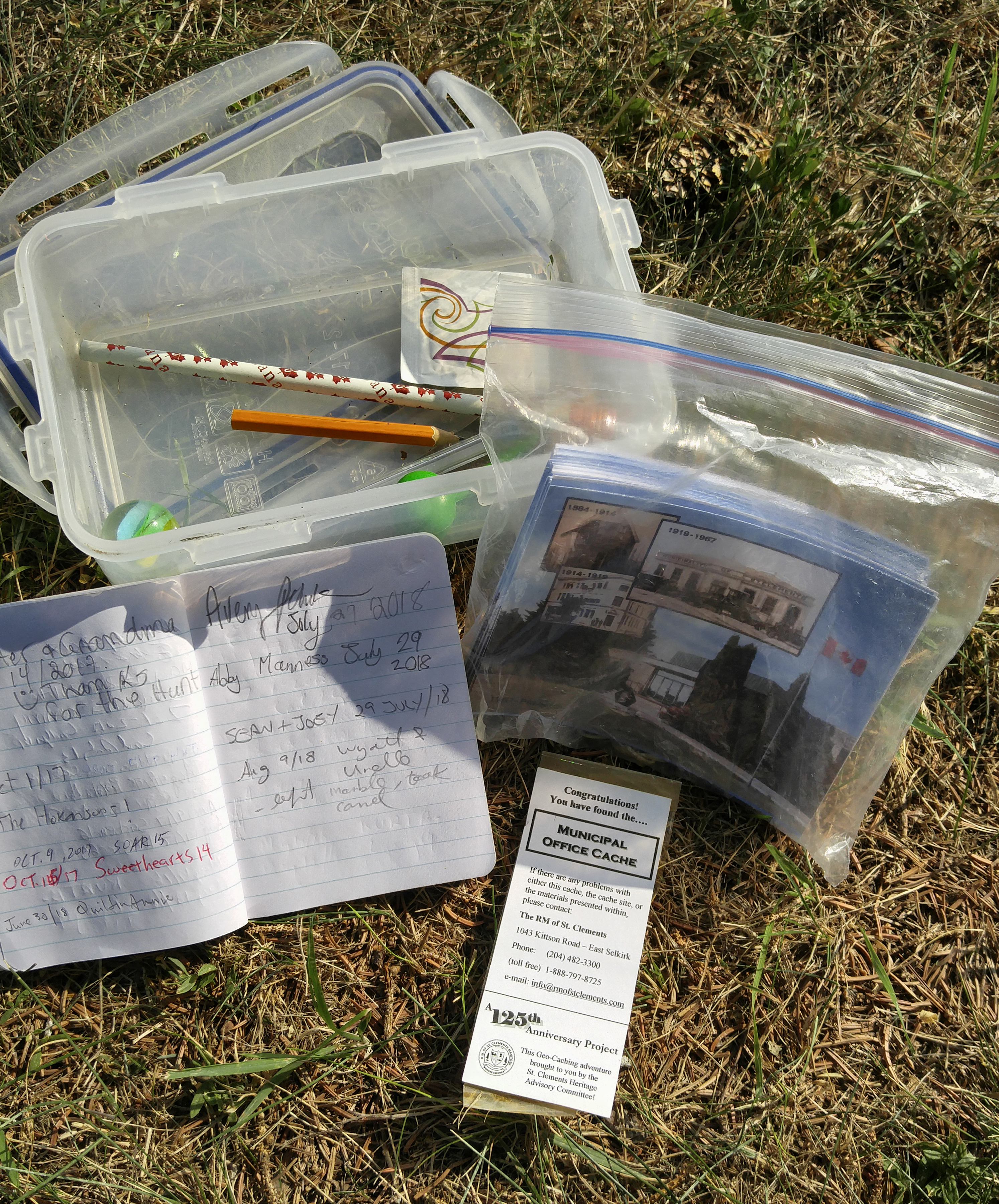 RM of St. Clements geocache package
