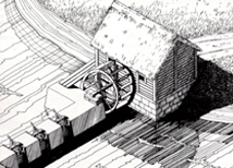 Gunn's Mill Drawing