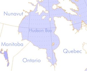 Map of Hudson Bay by Tim Vasquez [click to enlarge]