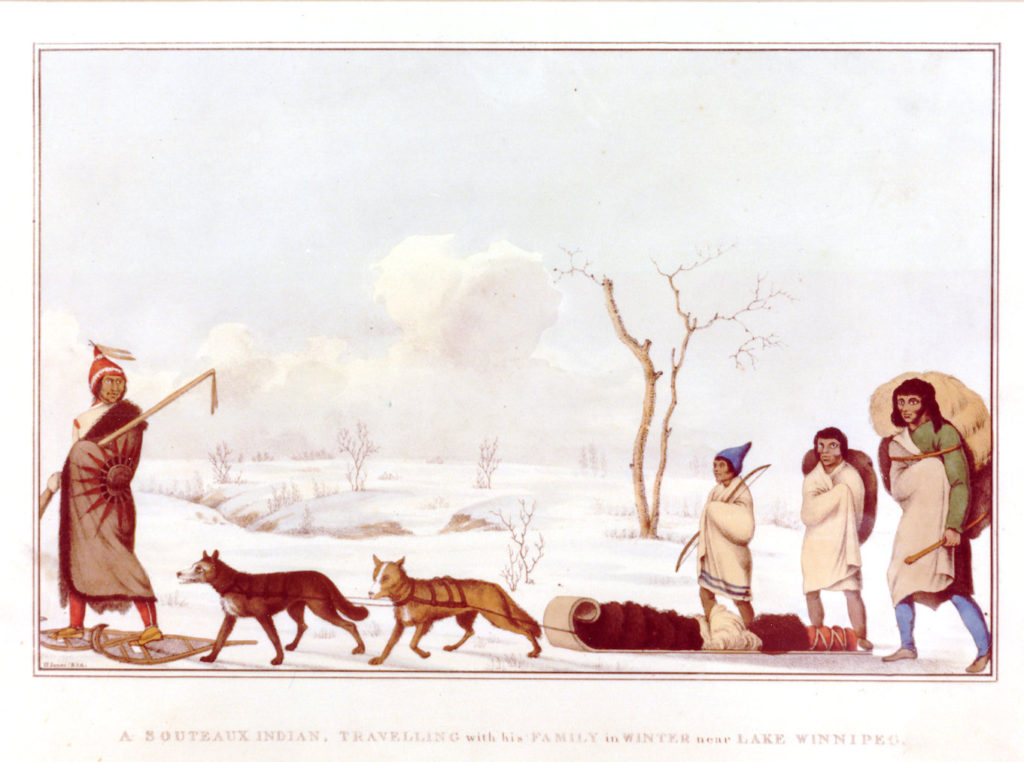 1823 Sauteux family travelling