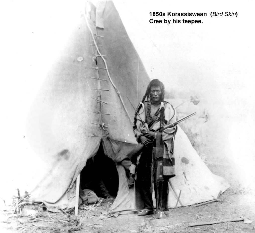 1850s Koriassiswean Bird Skin Plain Cree