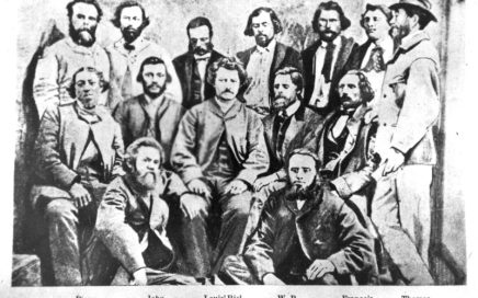 Louis Riel's Provisional Government 2nd row, 3rd from left, Louis Riel Back row, 3rd from left, Thomas Bunn