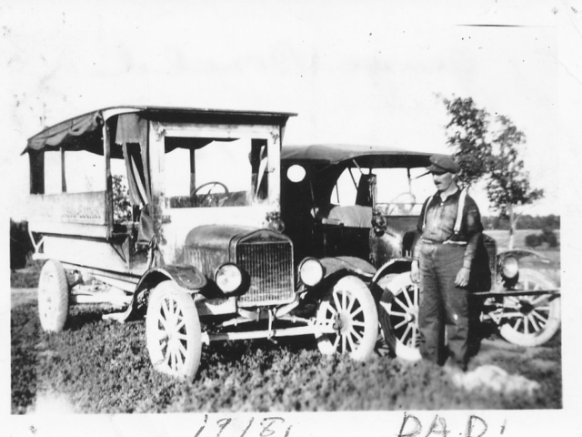 1918 George Donald and Bus