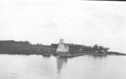 1922 West lighthouse at Red River mouth