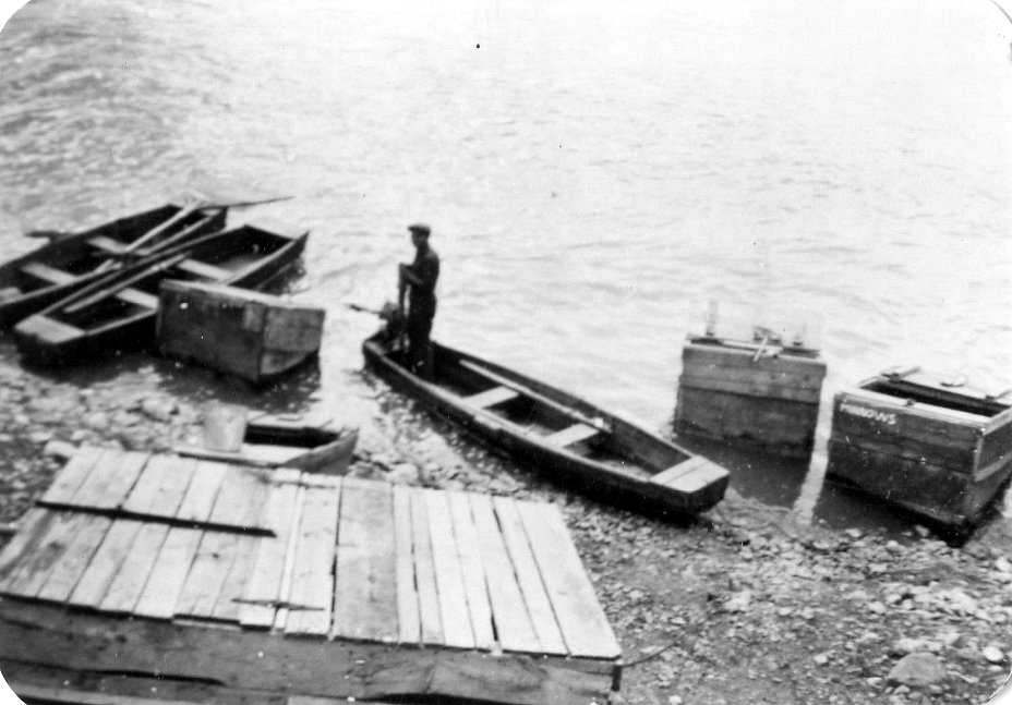 Rowboats and minnow boxes owned by Alex Natchuk