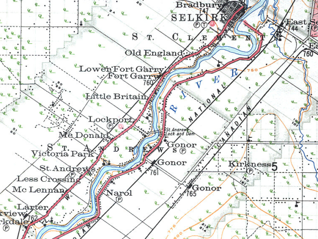 1922 Lockport area map