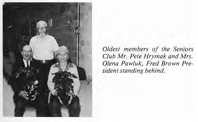 Oldest Members of East Selkirk Seniors Club