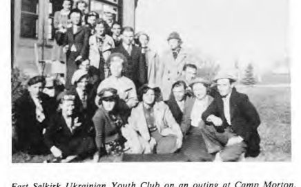 East Selkirk Ukrainian Youth Club at Camp 1938