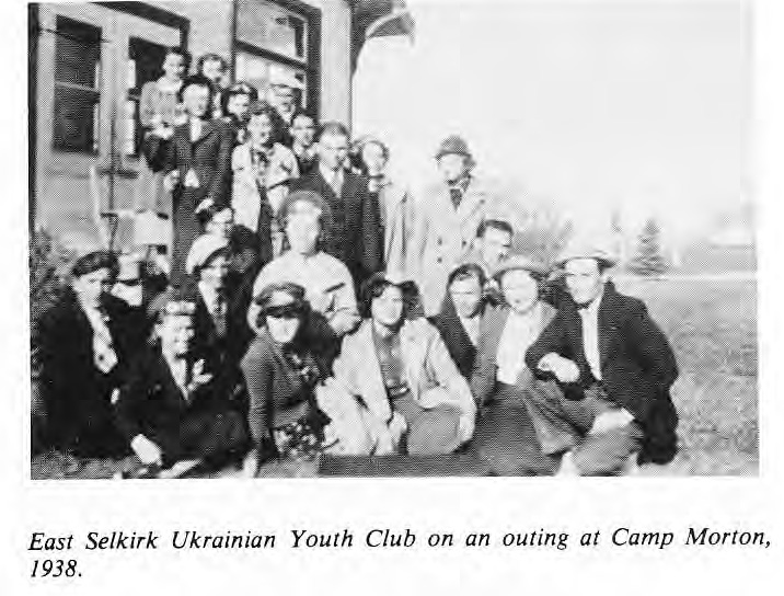 East Selkirk Ukrainian Youth Club at Camp 1938 