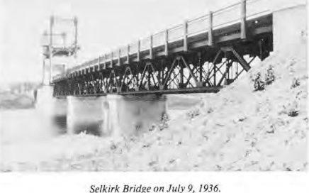 Selkirk Bridge on July 9, 1936