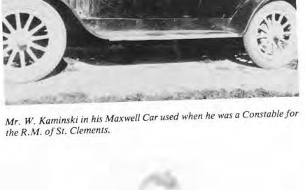 Constable W. Kaminksi with Maxwell car