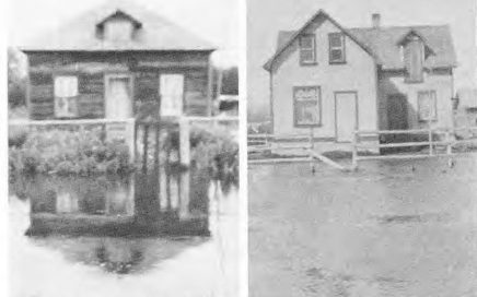 Hourie's home on the corner of Donald and Hwy No. 12. Grabowski's old house, 1934