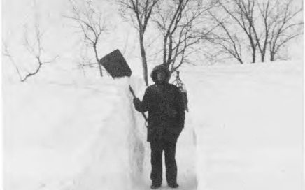 Jake Davis in the Big Snow storm of 1966.