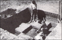 An archeological dig site