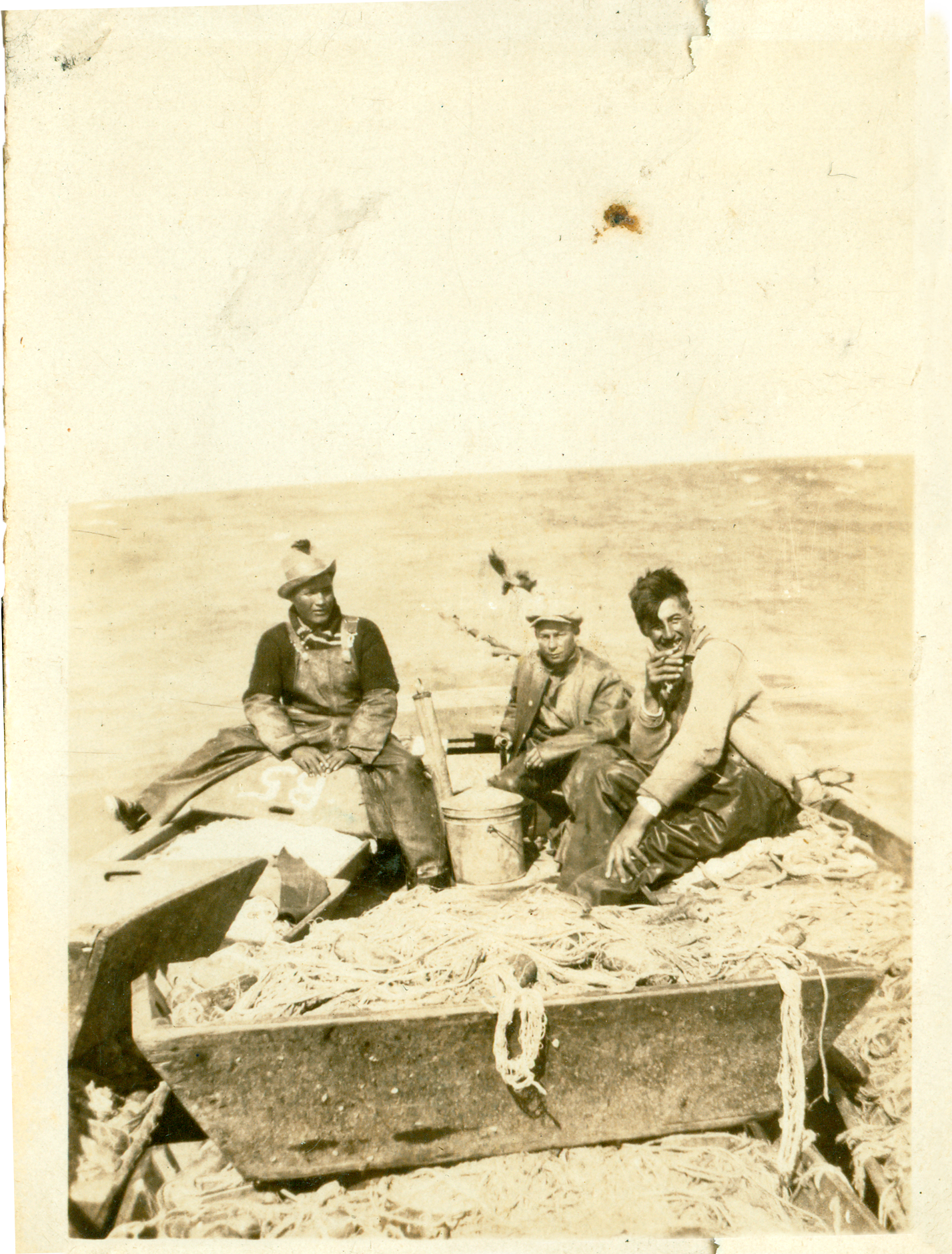 Fishing in Lake Winnipeg, early 1900s