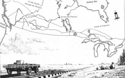 The Battle of the Routes ... Each of the routes sketched below was considered for the Canadian Pacific Railway.