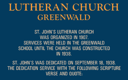 St. Johns Church Greenwald Sign